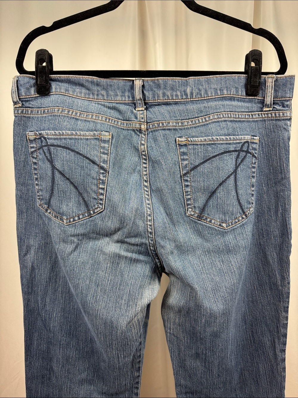 New York & Company Straight Leg Jeans Size 16 Tall Medium Wash Denim - Picture 10 of 12